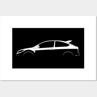 Ford Focus RS500 Mk II Silhouette Posters and Art